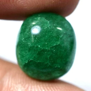 13.95 Ct Natural Rich Deep Green Onyx Cabochon AAA+ Quality Gemstone - Picture 1 of 4