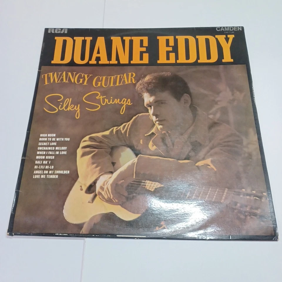 Duane Eddy - Twangy Guitar Silky Strings Rock Pop Country - Vinyl Record LP  - Image 1 of 4
