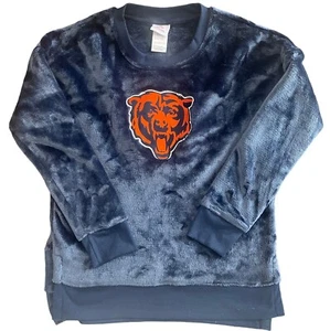 NFL Teens Minky Fleece Sweatshirt. Chicago Bears. Navy. Large 11/13 or Womens Sm - Picture 1 of 9