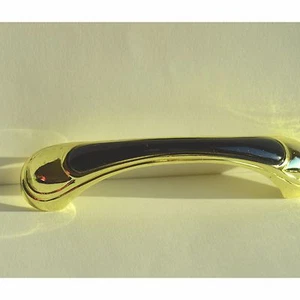 BA 96 mm Golden/Schwarz Griffe Schrank Griff  Möbelgriffe Küchen Türgriffe  - Picture 1 of 2