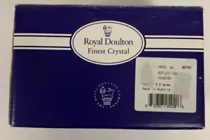 Set 6 Vintage Royal Doulton Starlight Finest Crystal Coasters Boxed New - Picture 1 of 9