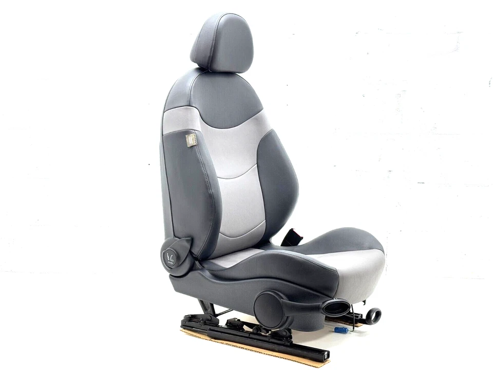 MINI COOPER S 2002-2006 PASAJERO DERECHO DELANTERO GRIS CUERO ASIENTO MANUAL TÉRMICO OE Foto 1 de 4