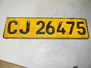Vintage Südafrika Stahl Nummernschild CJ PAARL Original #17 - Bild 1 von 5