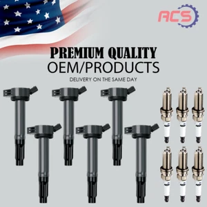 6X OEM Ignition Coil & 6 Iridium Spark Plug For Toyota Camry Avalon Sienna UF487 - Picture 1 of 15