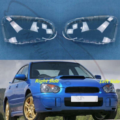 A Pair Front Headlight Clear Lens Housing For Subaru Impreza 2004-2005 - Imagem 1 de 3