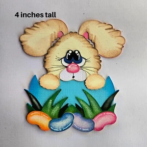 BUNNY IN EGG EASTER scrapbook diecut premade paper piecing by Rhonda - Picture 1 of 1