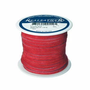 Wildleder Handwerk Spitze rot 1/8" x 25 Yards Silver Creek - Bild 1 von 3
