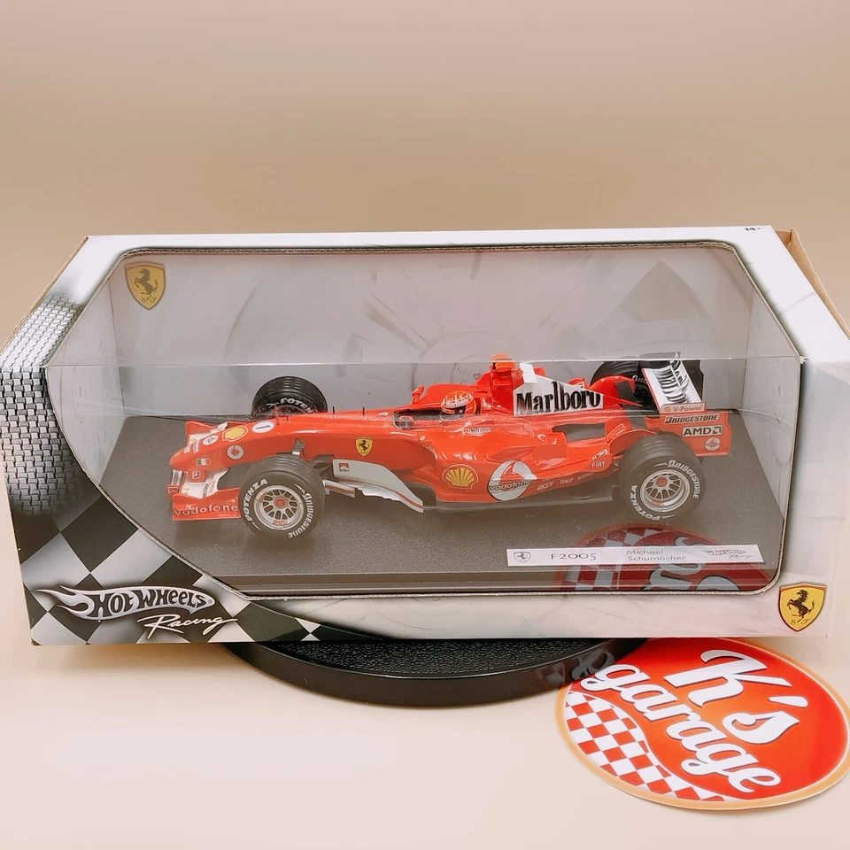 HOT WHEELS Racing 1/18 FERRARI F2005 Michael Schumacher #1 Marlboro G9727 decals - Image 1 of 4