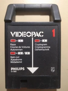 Videopac 1 Course de voitures Autodrome Cryptogramme Race Spin-out Philips - Foto 1 di 2