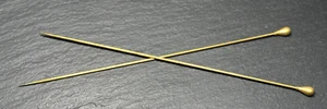 ALFILERES DE SOMBRERO CLÁSICOS, SIMPLES ANTIGUOS RELLENOS DE ORO 10K E798 - Imagen 1 de 14
