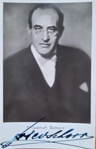Friedrich Schorr  autogramm - Bild 1 von 1