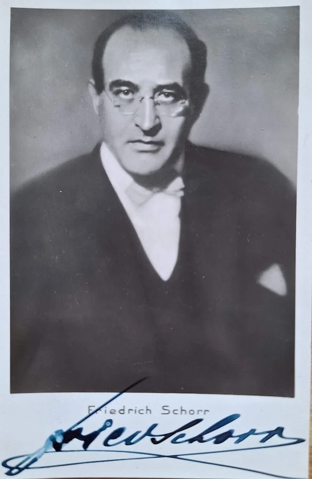 Friedrich Schorr  autogramm - Bild 1 von 1