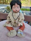 Native American Indian Sugar Britches Porcelain 19" Baby Boots Tyner Doll