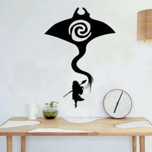 Moana Fiti Stingray Disney Cartoon Vinyl Art Sticker Home Kids Room Wall Decals - Picture 1 of 5