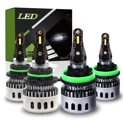 Kit combinado de faros LED bombillas de haz alto/bajo para Subaru Forester 2009-2018 -4X 6000K Foto 1 de 4