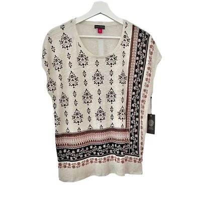 Vince Camuto Boho 100% Linen Bandana Scarf Top size Small NWT - Image 1 of 4