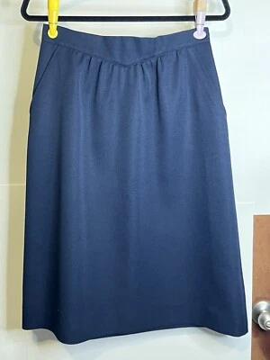 Falda Circle S Ranch & Western Wear para mujer talla 12 azul marino hecha en EE. UU. Foto 1 de 4