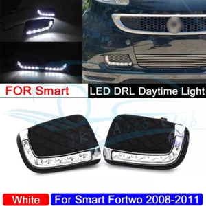 For Smart Fortwo 2008 2009 2010 2011 q Bumper Daytime Lights LED DRL Fog Lamps - Picture 1 of 8