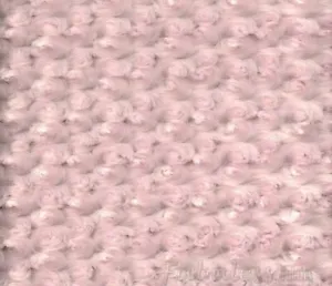 PINK Rosebud Minky soft cuddle fabric by the yard - Picture 1 of 1