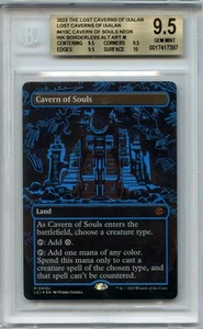 MTG Lost Caverns of Ixalan Foil CAVERN OF SOULS (0410c) Neon Blue Ink BGS 9.5+! - Picture 1 of 2
