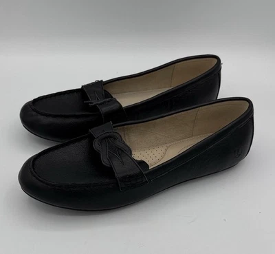 Lands’ End Mujer Mocasines de Cuero Negro Zapatos sin Cordones Talla US 11. Foto 1 de 4