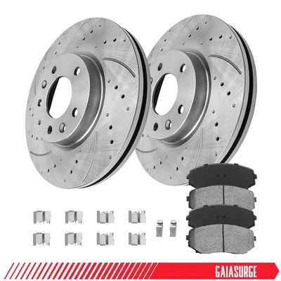 Front Disc Rotors Ceramic Brake Pad for 2007 2008 2009 2010 2011 2012 Mazda CX-7 Foto 1 de 4
