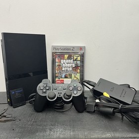 Playstation 2 Slim Console W.Game Controller 8MB Card & Leads TESTED FREE POST