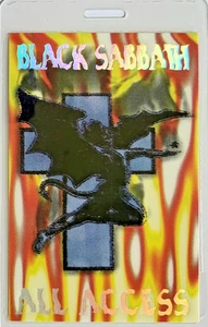 BLACK SABBATH - PASE BACKSTAGE LAMINADO 1999 - LÁMINA REFLECTANTE - OZZY OSBOURNE - Imagen 1 de 1