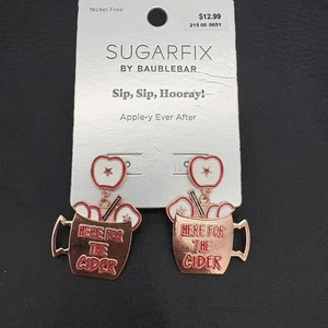 Pendientes SUGARFIX by Baublebar ¡Sin níquel sorbo sorbo hooray! "Apple-y Ever After" - Imagen 1 de 3