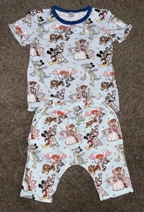 Wild Rich Kids Disney Pixar 2 Pc Outfit Youth Sz 6 Shirt & Shorts Set Park Wear - Picture 1 of 15