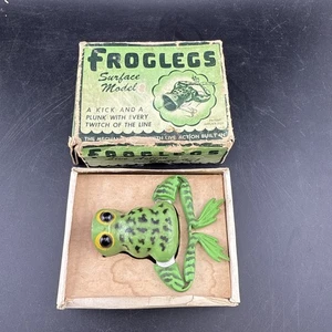 Vintage Jenson Froglegs Mechanical Surface Lure OVP - Bild 1 von 5