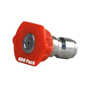400 Pack Erie Tools Pressure Washer 1/4" Quick Connect 0 Degree 6.0 Nozzles - Picture 1 of 4