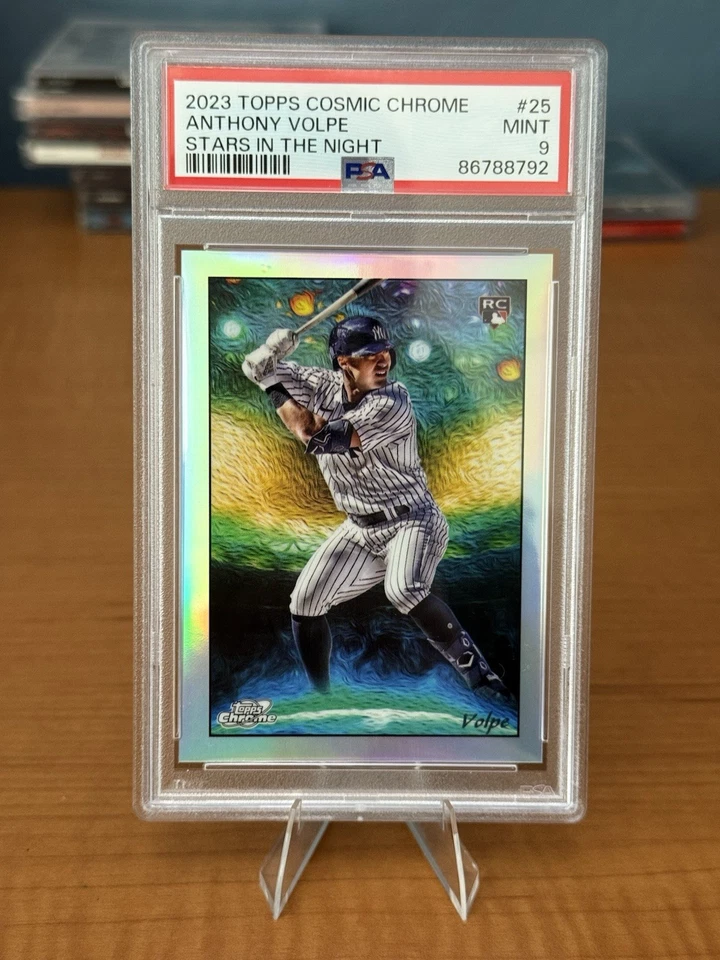 Anthony Volpe 2023 Topps Cosmic Chrome RC PSA 9 Stars in the Night #25 Yankees - Image 1 of 2