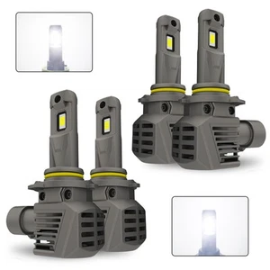 4X HB3/9005+HB4/9006 LED 6500k Bulbs White Adjustable Light Bulbs Super Bright - Picture 1 of 12