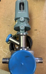 Aoki Japan SS-S1 50Ax15A Sanitary T-Type Valve / Actuator - Picture 1 of 4