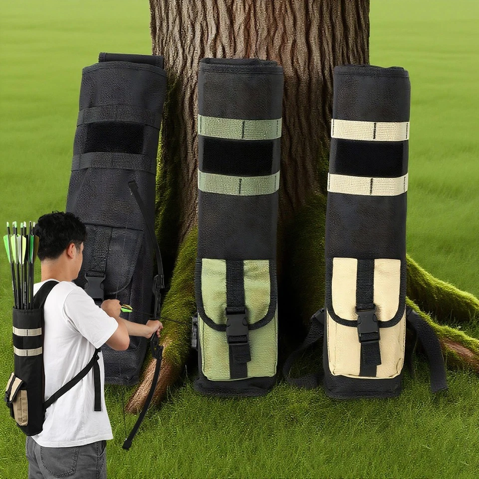 Archery Arrow Quiver Bag Waist Back Holder Adjustable Bow Shooting Hunting - Image 1 of 4