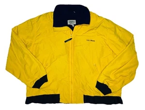 *VTG* L.L. Bean 90s Herren gelb Fleece gefüttert Full-Zip Dreijahreszeiten Jacke; XL - Bild 1 von 9