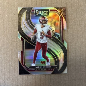2024 Select Jayden Daniels Premier Level Silver Prizm Die Cut - Bild 1 von 2