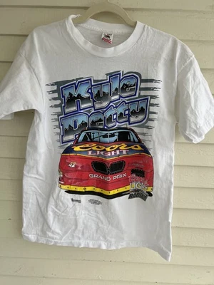 Camisa de carreras Coors Light vintage para hombre grande negra NASCAR Racing Kyle Petty 1996 Foto 1 de 4