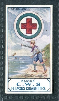 C.W.S. CWS 1912 "BOY SCOUT SERIES #6 AMBULANCE" CIGARETTE CARD - Image 1 of 2