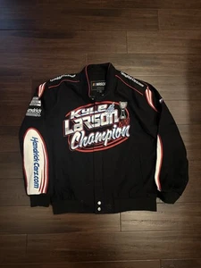 Kyle Larson Nascar Cup Series Champion Cotton Jacket JH Design Full Snap Large - Picture 1 of 7