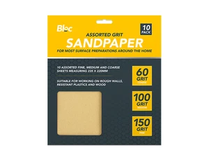 10 Sheets Assorted Grit Sandpaper Mixed Grit Fine Medium Coarse Sandpaper Paint - Picture 1 of 1