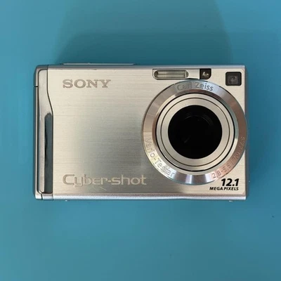 Sony Cyber-shot DSC-W200 12.1MP - Silver - Used Japan Tested - Image 1 of 4