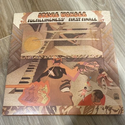 Stevie Wonder “Fulfillingness' First Finale” Vinyl LP 1974 1st Tamla Press - Image 1 of 4