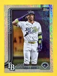 2025 Topps Series One Jose Caballero #133, Holo Foil Parallel, Tampa Bay Rays - Picture 1 of 2