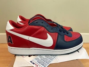 2004 Nike Zoom Terminator Low ZONA Wildcats University Red Midnight Navy Blue 13 - Picture 1 of 9