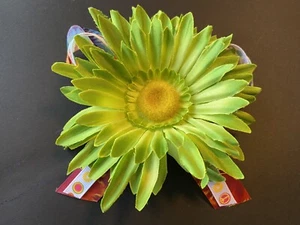Girls Hair bow Clip Green Rainbow - Picture 1 of 3