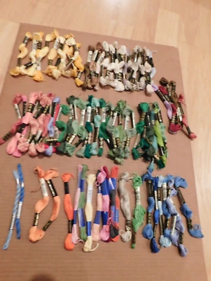 DMC MOULINE SPECIAL (other)COTTON FLOSS EMBROIDERY THREAD NEEDLEWORK LOT of 84 - Image 1 of 3
