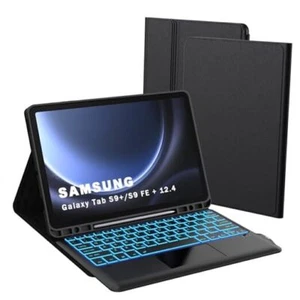 for Samsung Galaxy Tab S9 FE+/ S9+ /S10+ 12.4 inch Keyboard Case: 7 Color - Picture 1 of 7