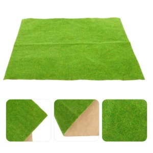 Turf Rug Plastic Mat Sand Table Artificial Model Grass Green Simulated Lawn - Picture 1 of 12